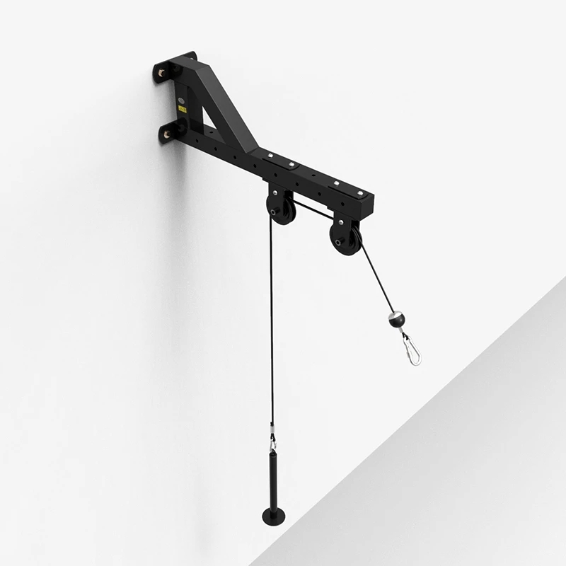 Home Gym Wall-mounted Cable Machine Attachments Workout Triceps Biceps Pulley System Fitness Pull Down Rope Equipment(AMBALA FITNESS)