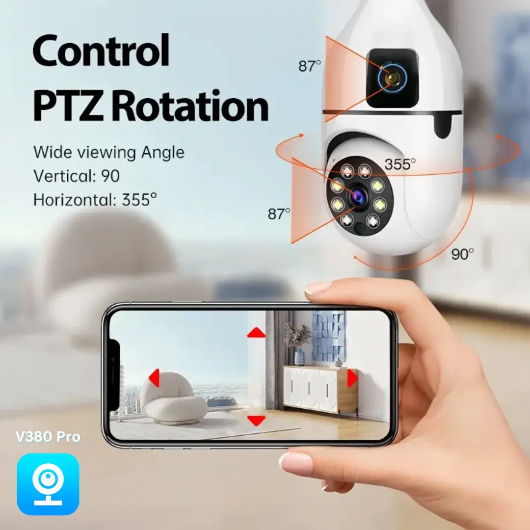 V380 Pro 1080P HD 2mp +2mp 4mp digital Dual Lens security Camera double view v380pro app Day and night vision Two Ways Audio Color Night Vision Smart Home Security Wireless WIFI Indoor outdoor Camera