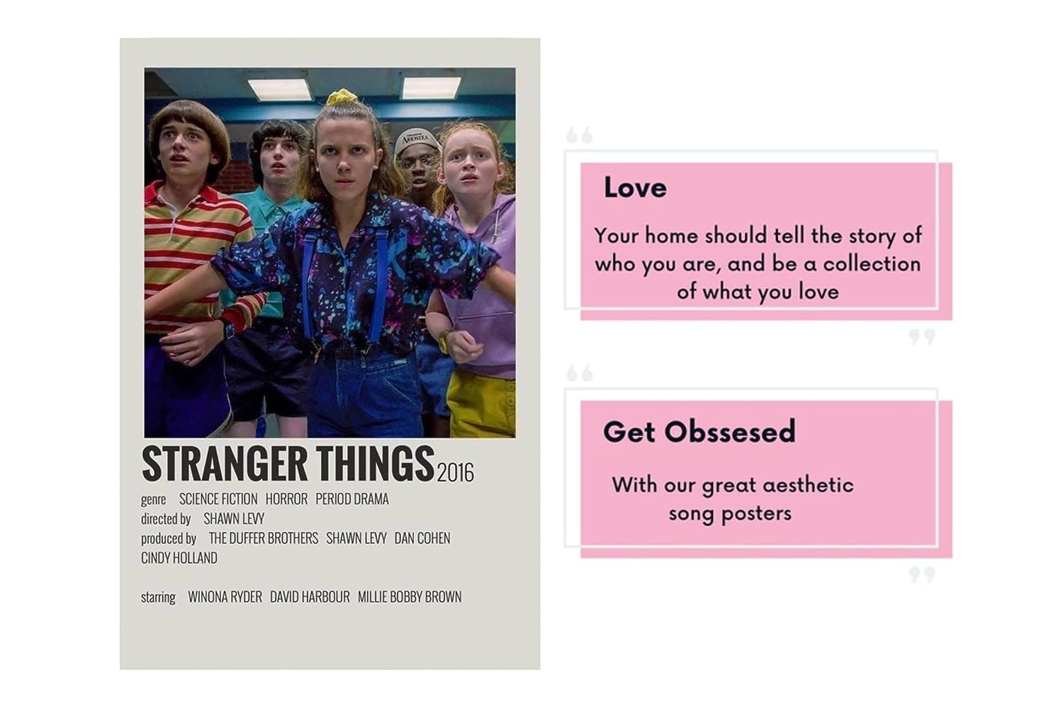 Pack of 20 Polaroid Film Posters 4x6 Inch Glossy Customizable Movie TV Show Wall Collage Decor