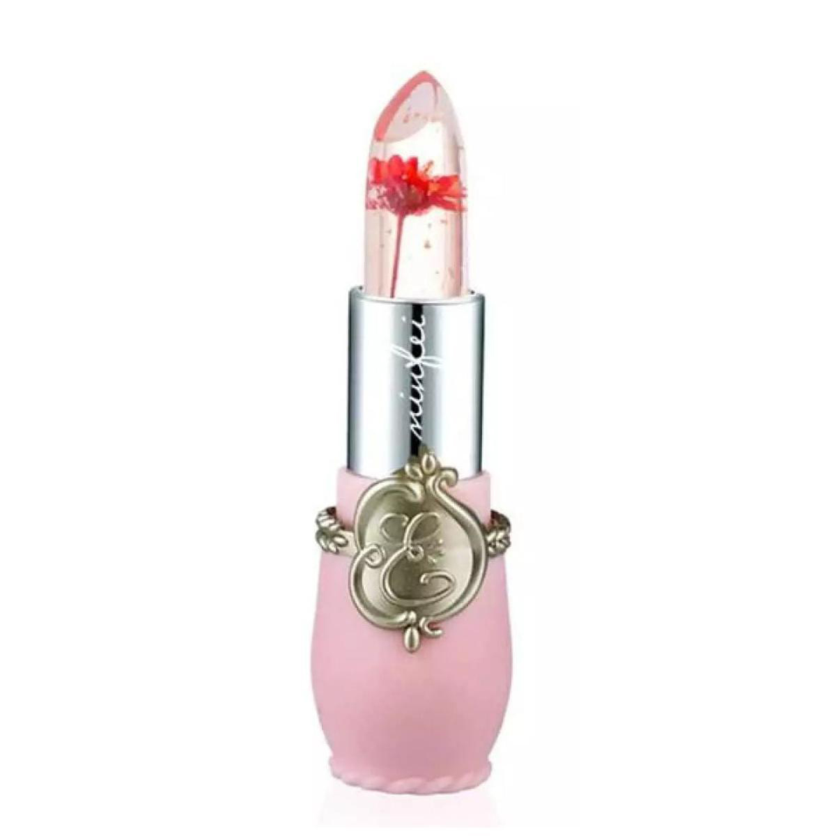 High Quality Transparent Color Changing Flower Jelly Lipstick