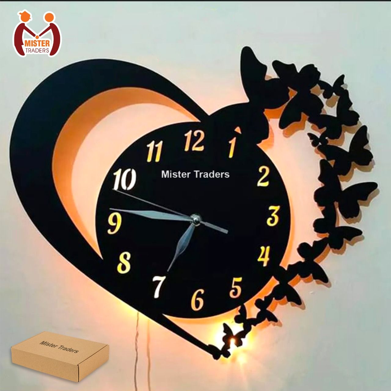 The New Wooden Wall Clock Big Size I Wall Clock I Wooden Wall Clock I Wall clocks for bedroom I Wall Clocks for drawing room I Wooden Wall Clocks for bedroom I Heart Clock