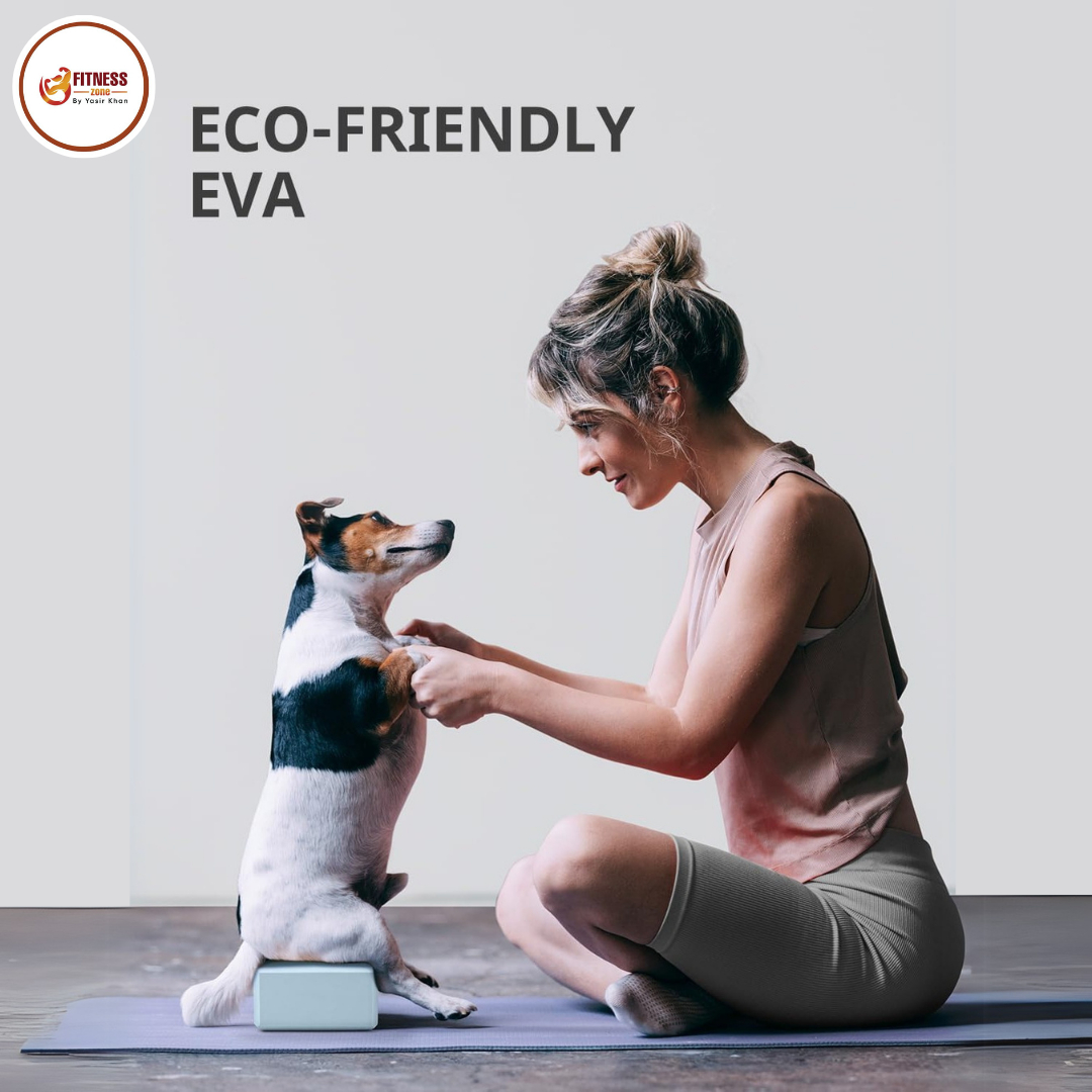 High Density EVA Foam Yoga Block – Non-Slip Support Brick for Posture Alignment & Balance Stability (Single/Pair)