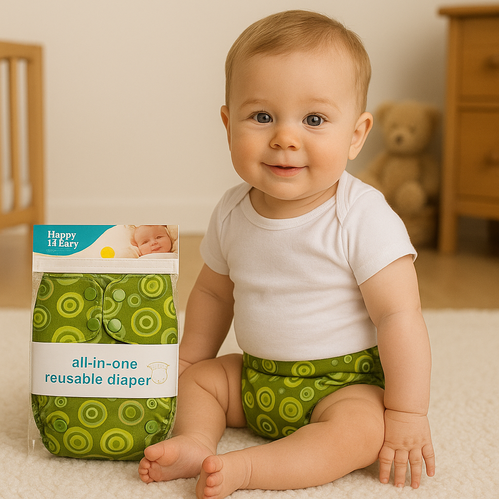Premium Imported All-in-One Reusable Baby Diaper |Reusable, Soft, Washable & Eco-Friendly