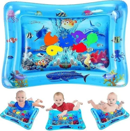 Inflatable Tummy Time Mat, Premium Baby Water Play Mat for Infants and Toddlers for 3 to 24 Months, Strengthen Your Baby's Muscles Water mat