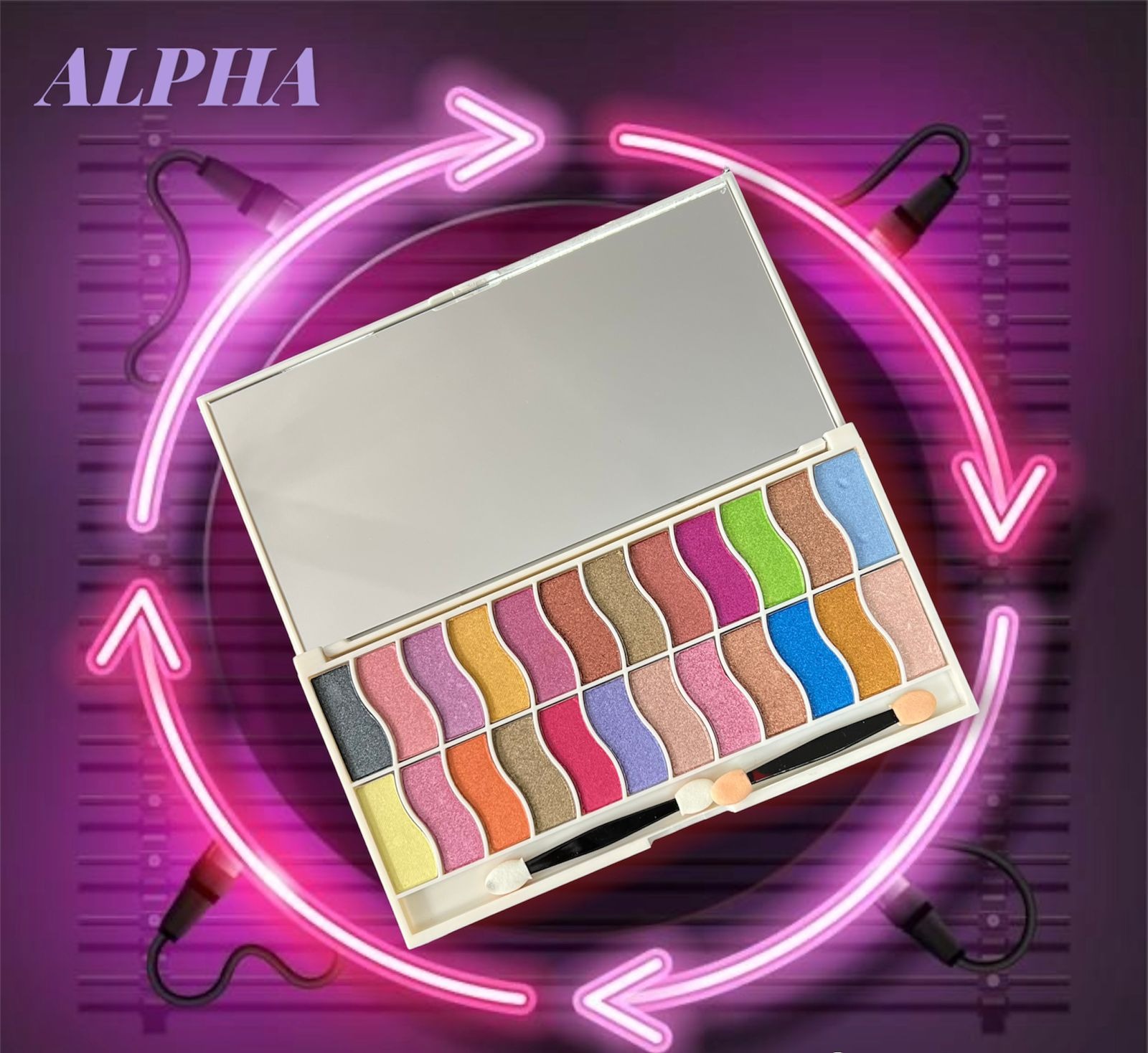 TV PARLOUR New Glitter Eyeshadow Palette 24 shades Multicolors Eye ...