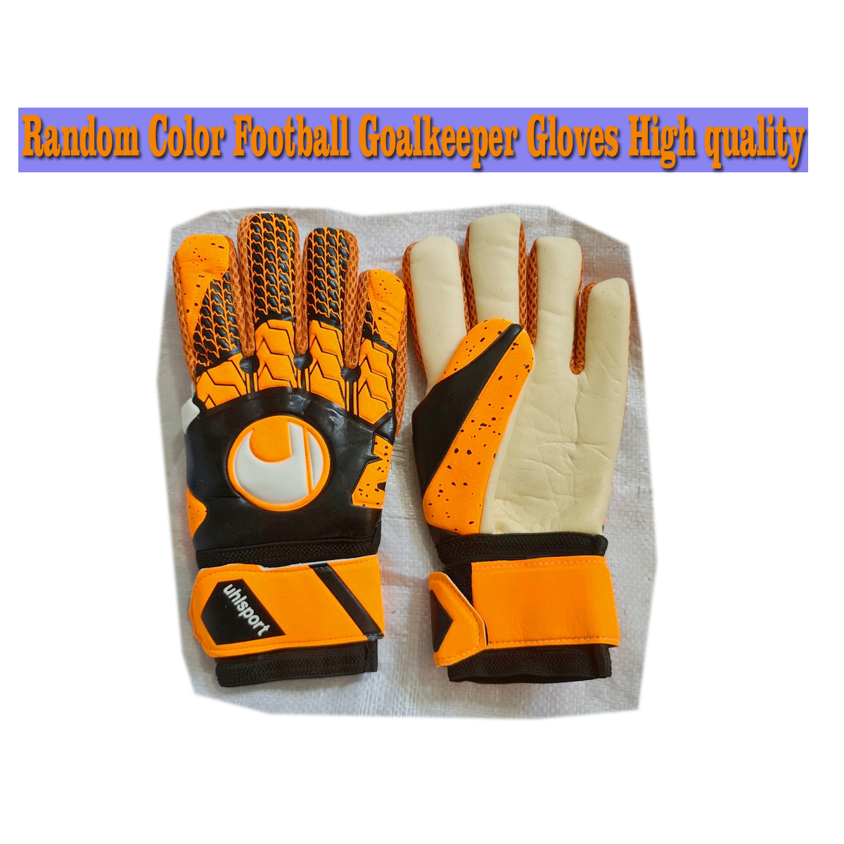 Random Color Football goalkeeper gloves High quality