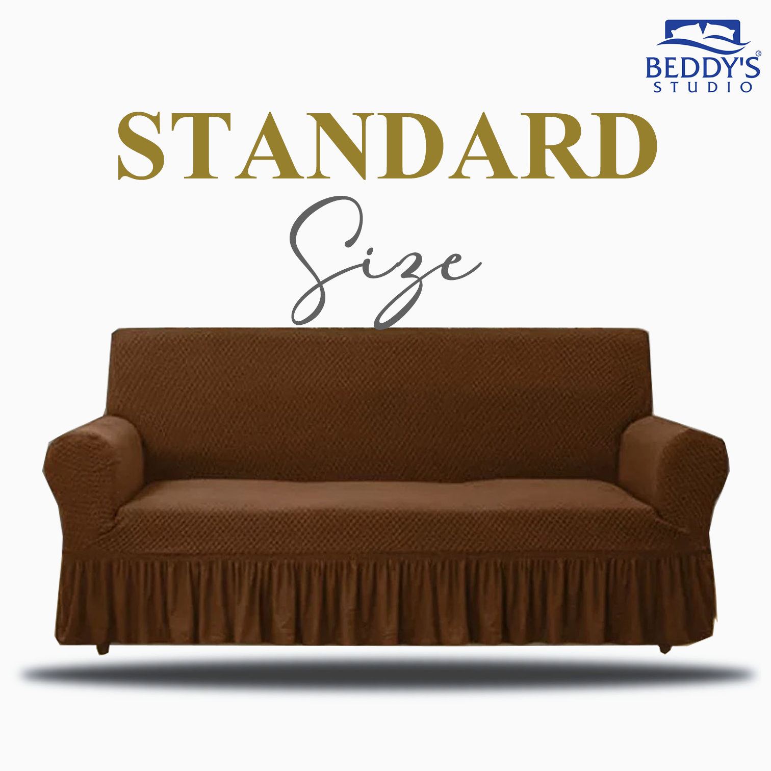 Heavy Mesh Fabric Turkish Frilled Style Sofa Covers Stretchable JUMBO