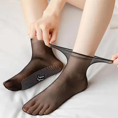 Silk Transparent Socks Women Women Sock Invisible Short Socks