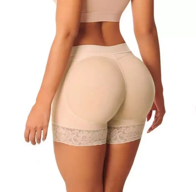 Padded Underwear Women Big Lift Sponge Push Up Panties Lifter Briefs Hip Enhancer Seamless Control Body Shaper Breathable Black Skin