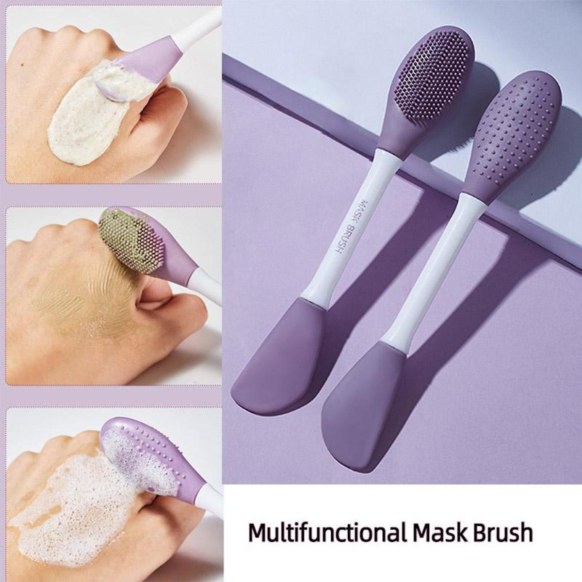 Soft Silicone Facial Mask Stick Brush Face Washing Exfoliating Pore Cleaner Brushes Blackhead Remover Massager Skin Care Tools