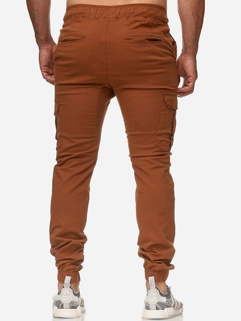 HashBack Men's Cargo Jogger Trousers Multicolor Cotton Summer 6-Pocket Elasticated Bottom Stylish Fit