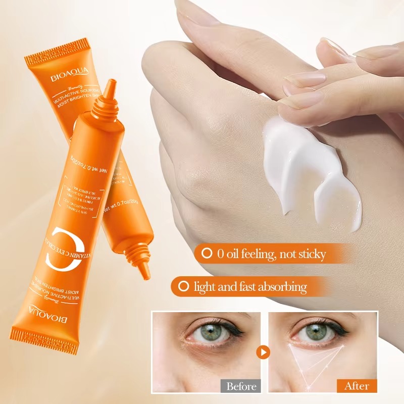 Bioaqua Multi-Active Vitamin C Eye Cream – 20g | Brightening & Nourishing
