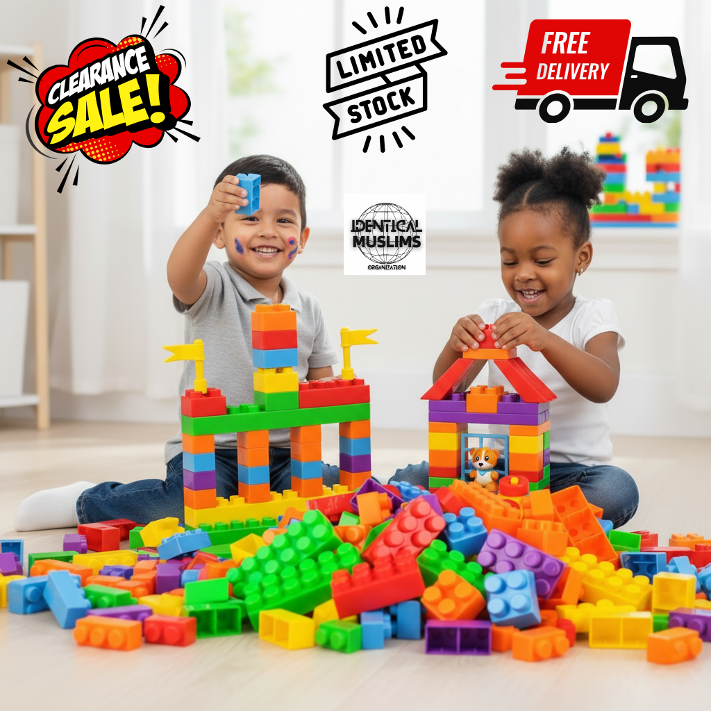 51 Pieces Building blocks for kids - baby blocks - baby accessories toys - toys kid - non toxic blocks for kids - big pack block -stacking blocks for kids - building blocks for kids - big toys for children kids - educational learning toys-