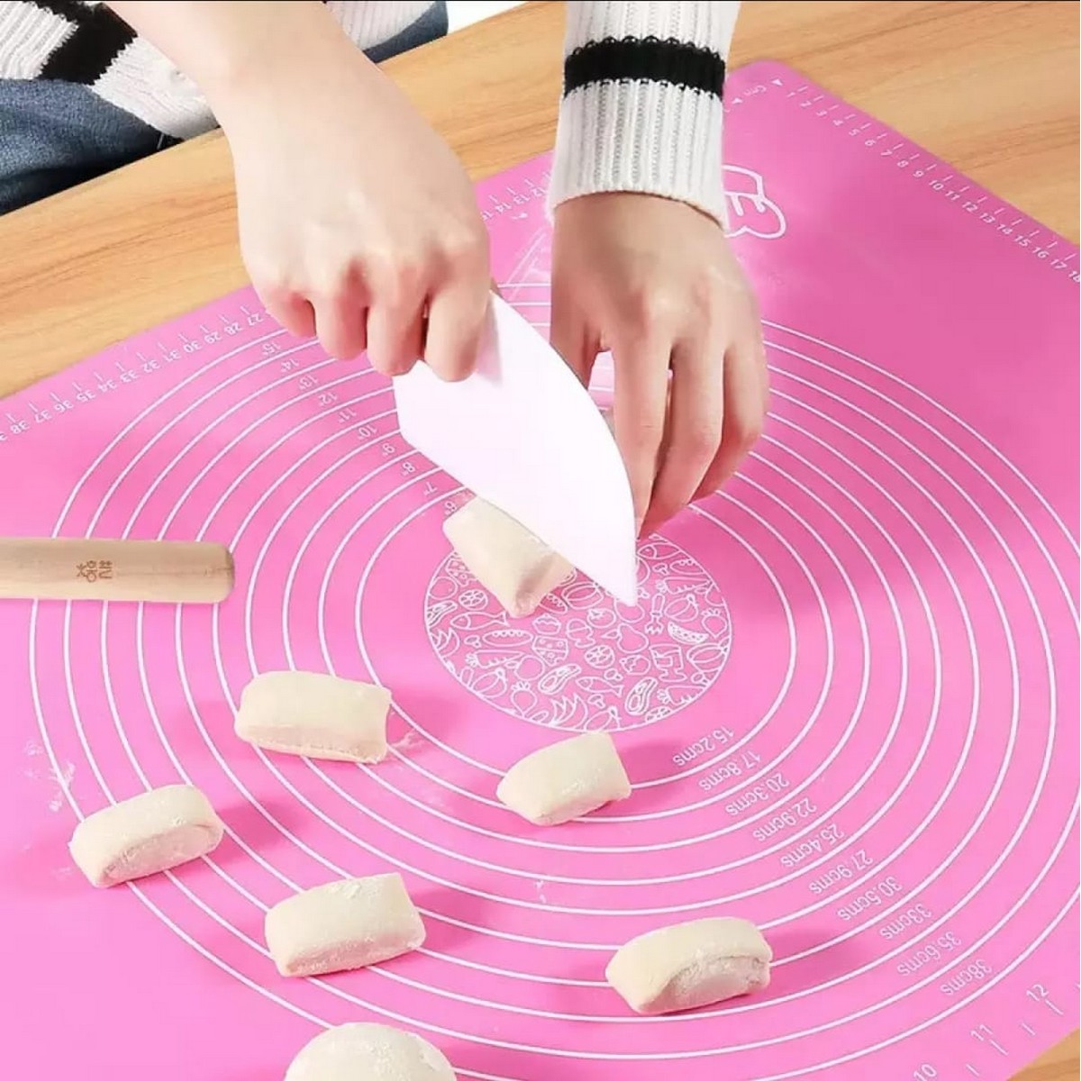 Extra Large Silicone Roti Mat Baking Mat Sheet Pizza Mat Rolling Dough Non-stick Maker Pastry Kitchen Gadgets Cooking Tools Bakeware Accessories (code 37 Rotimat )