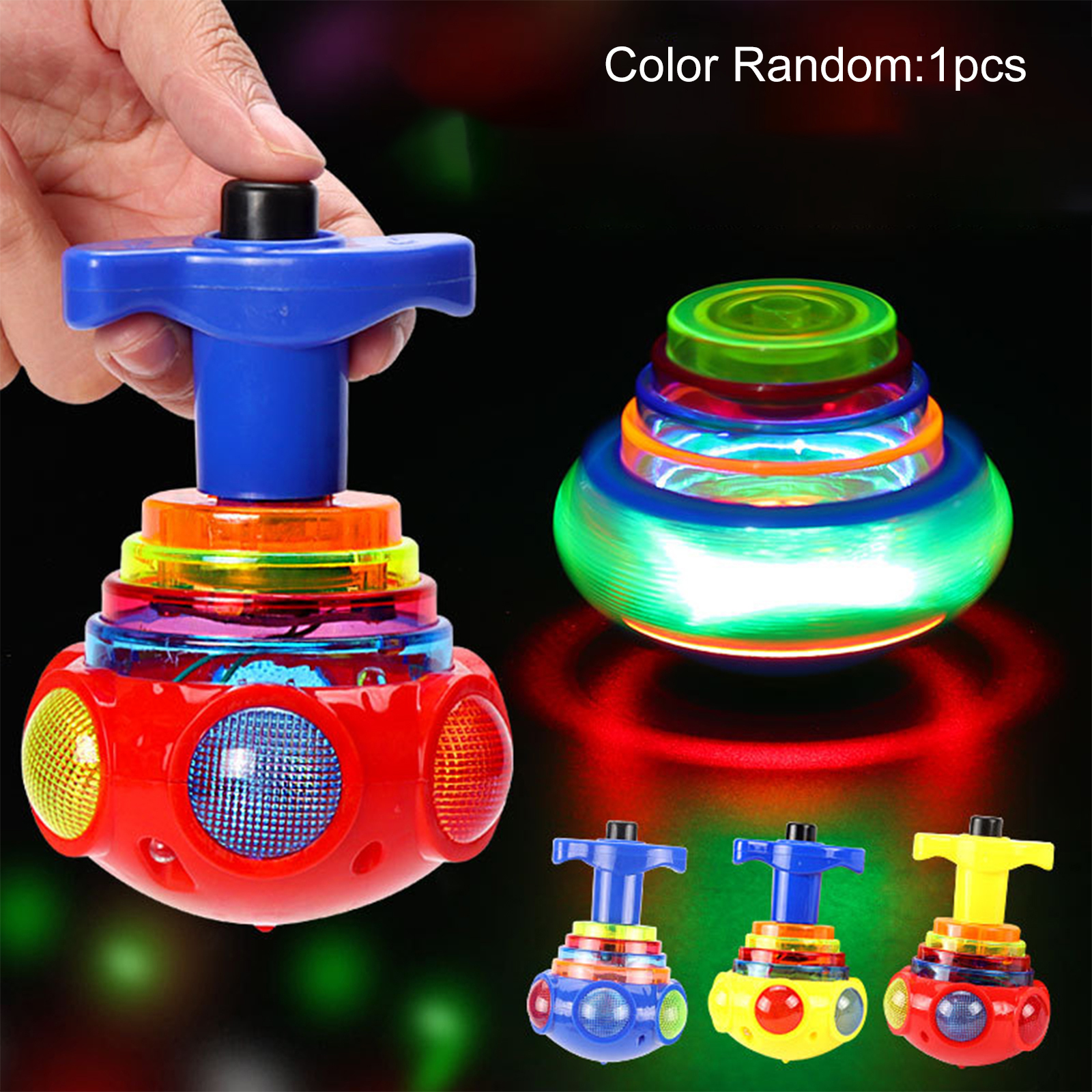 Stylish Lattoo with LED Light & Music Spinning Toy for Kids