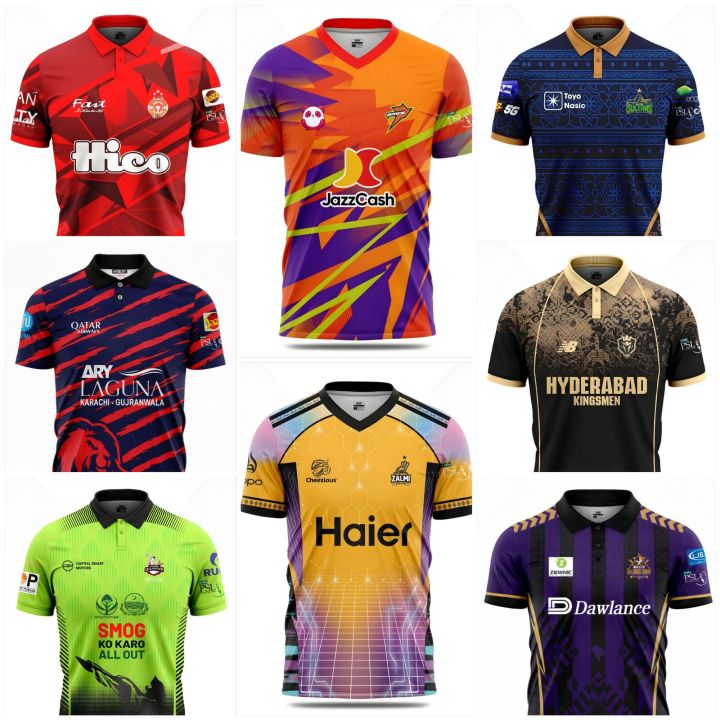 PSL 2026 Official Jersey Shirt – Premium Cricket T-Shirt | Karachi Kings, Lahore Qalandars, Peshawar, Islamabad, Multan Sultans, Quetta Gladiators | Pindi & Hyderabad Fan Shirts