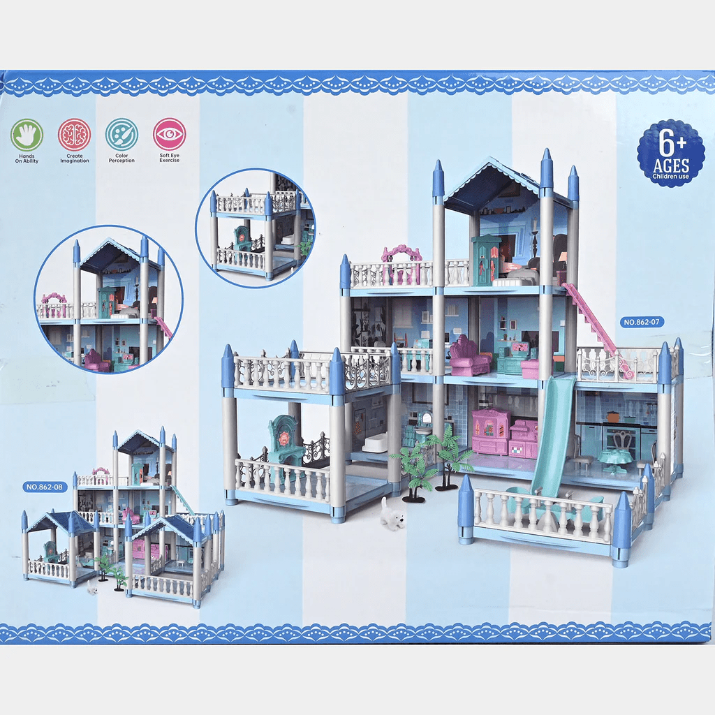 DIY Doll House Villa Set For Kids - Toynix