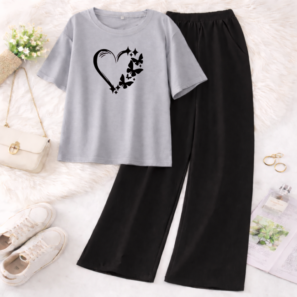 Grey & Black