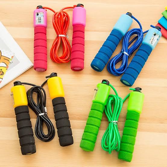 Sports Jump Ropes with Counter Sports Fitness Adjustable Fast Speed Counting Jump Skip Rope Skipping Wire