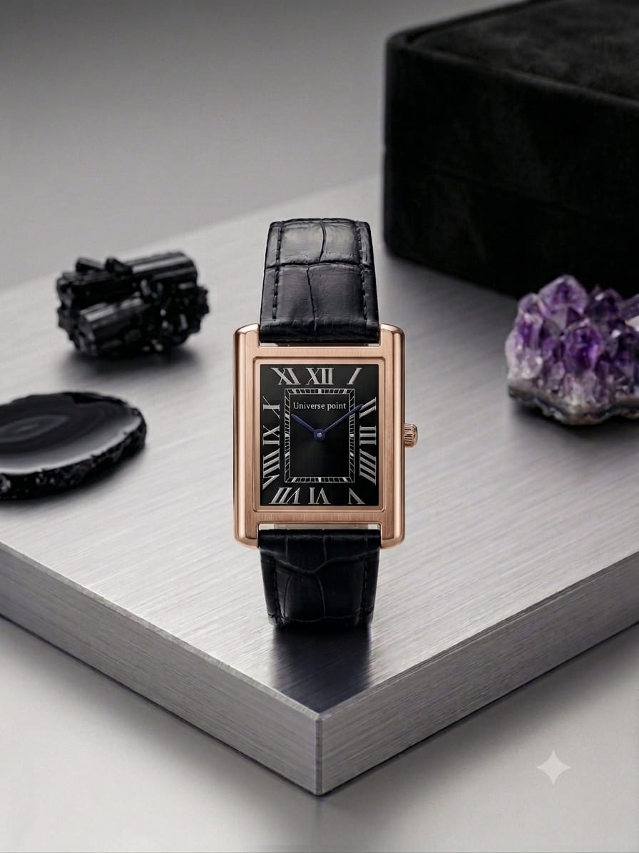 TANK Watch OLD MONEY Top Trending Watch for Men Boys - Premium Look Tank Watch with Leather Strap