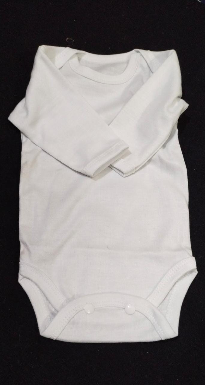 Pack Of 3 - Baby Bodysuits Romper Baby Inner Romper Full Sleeves White and Multi Availble 0 to 18 Months sizes Hassans collection