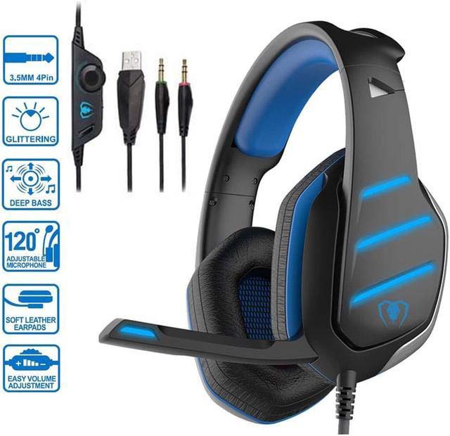 Beexcellent Gaming Headset Ps4 Headsets With Surround Sound Mm