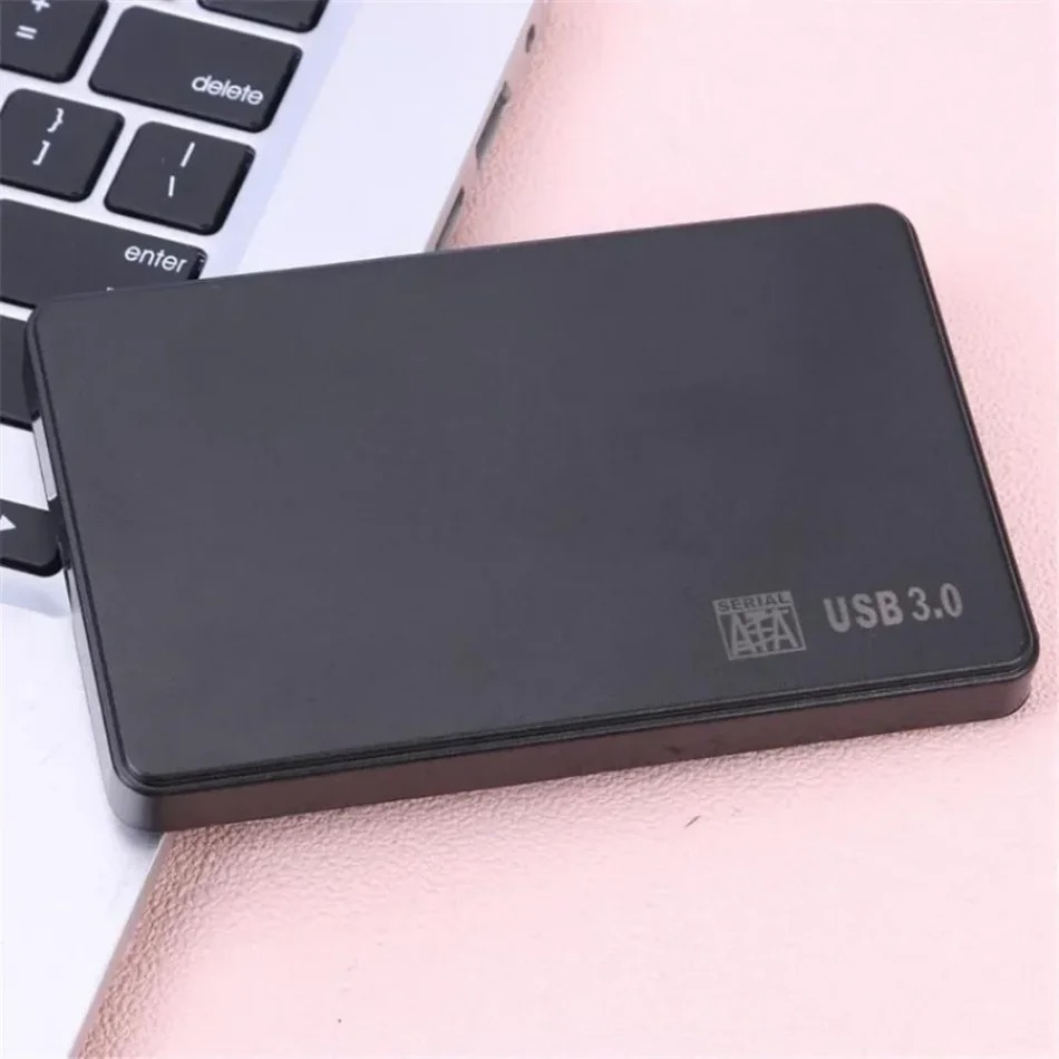 USB 2.0 2.5 Inch SATA External Hard Drive Enclosure Case | Portable HDD SSD Disk Box | Laptop & PC Compatible Hard Disk Caddy Drive Cover