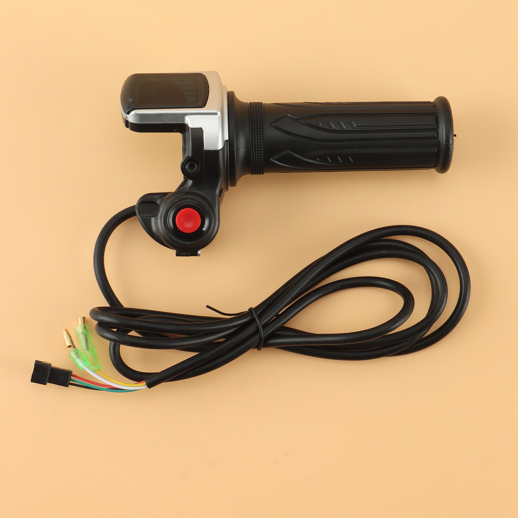 36V 48V Electric Bicycle Scooter Speed Throttle Grip Lcd Display With Switch Ebike Twist Throttle Accelerator Handlebar Grip