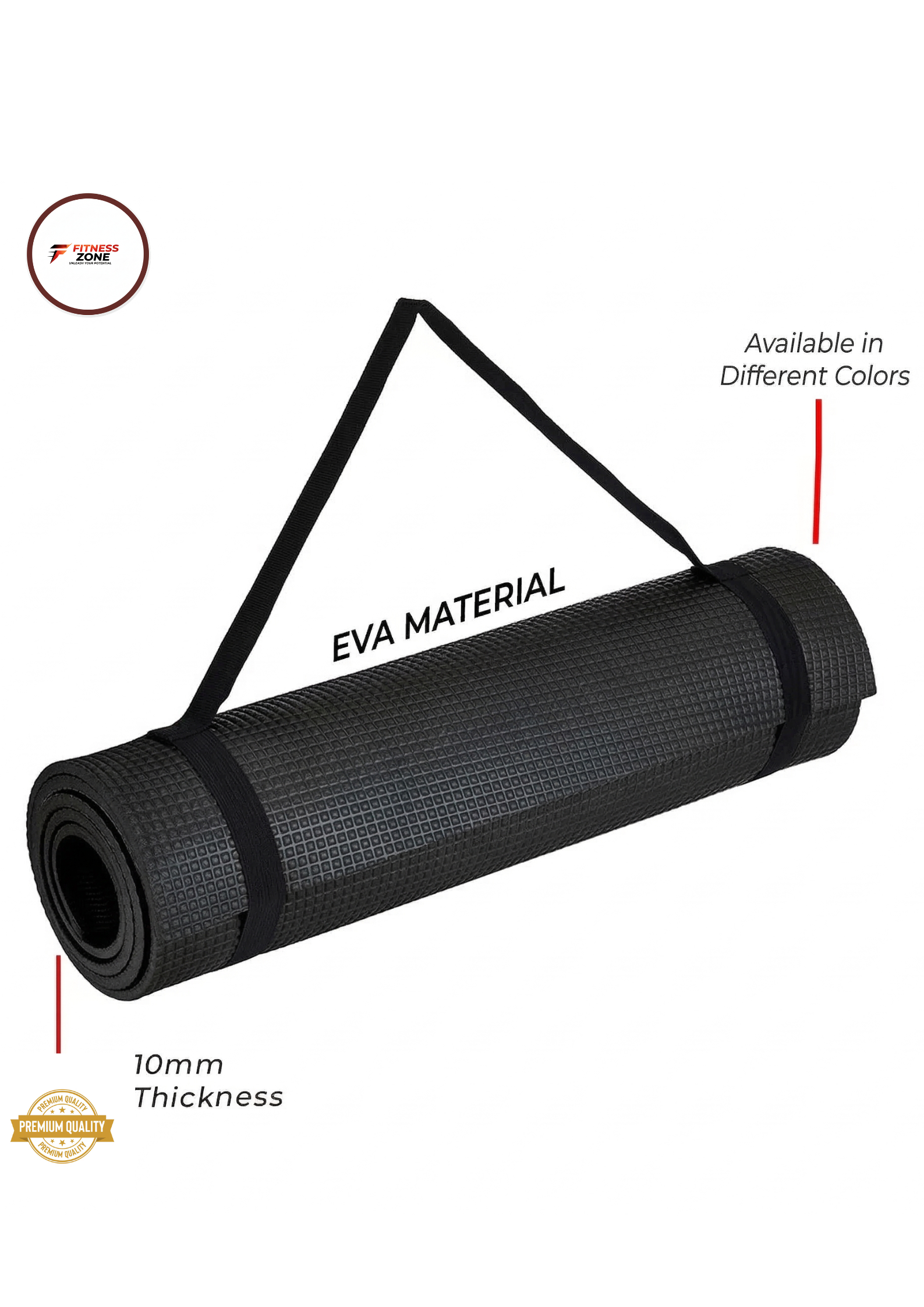 Yoga mat 10mm for men and women Anti Slip/Exercise Mats Black Yoga Mat Blue Yoga Mat Green Yoga Mat Orange Yoga Mat Purple Yoga Mat Salmon Pink Yoga Mat Finess zone