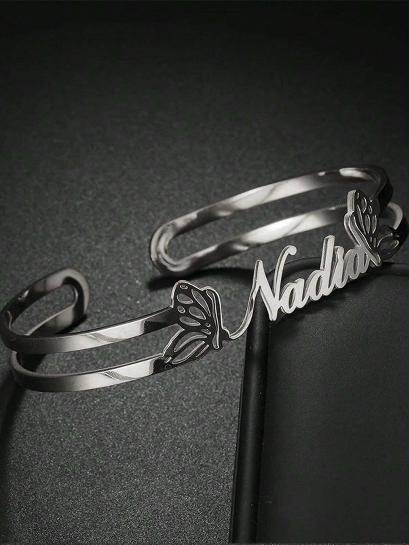 Customize Bangles , Personalized Name Bangle And Bracelets, Custom Name Bangle & Bracelet For Girls And Boys With Box