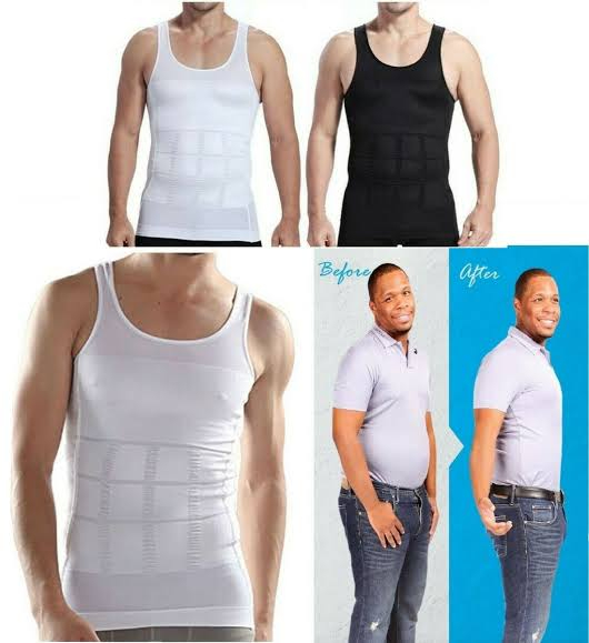Slim Lift Men Body Shaper Compression Vest | Slimming Tummy Control Shirt | Men's Chest & Waist Shaper | Comfortable Body Shaping Tank Top for Weight Loss & Fitness