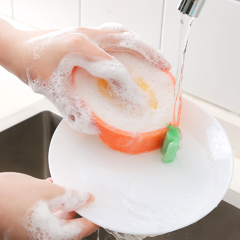 Creative Sponge Kitchen Accessories Fruit Shape Washing Dishes Sponge Cleaning Dish Remove Stains