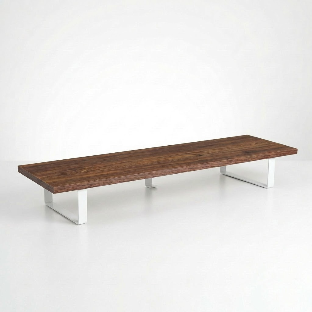 36x9in Wooden+White