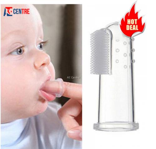 Baby Finger Silicon Toothbrush Teeth Clearr Massage - Buy Now !