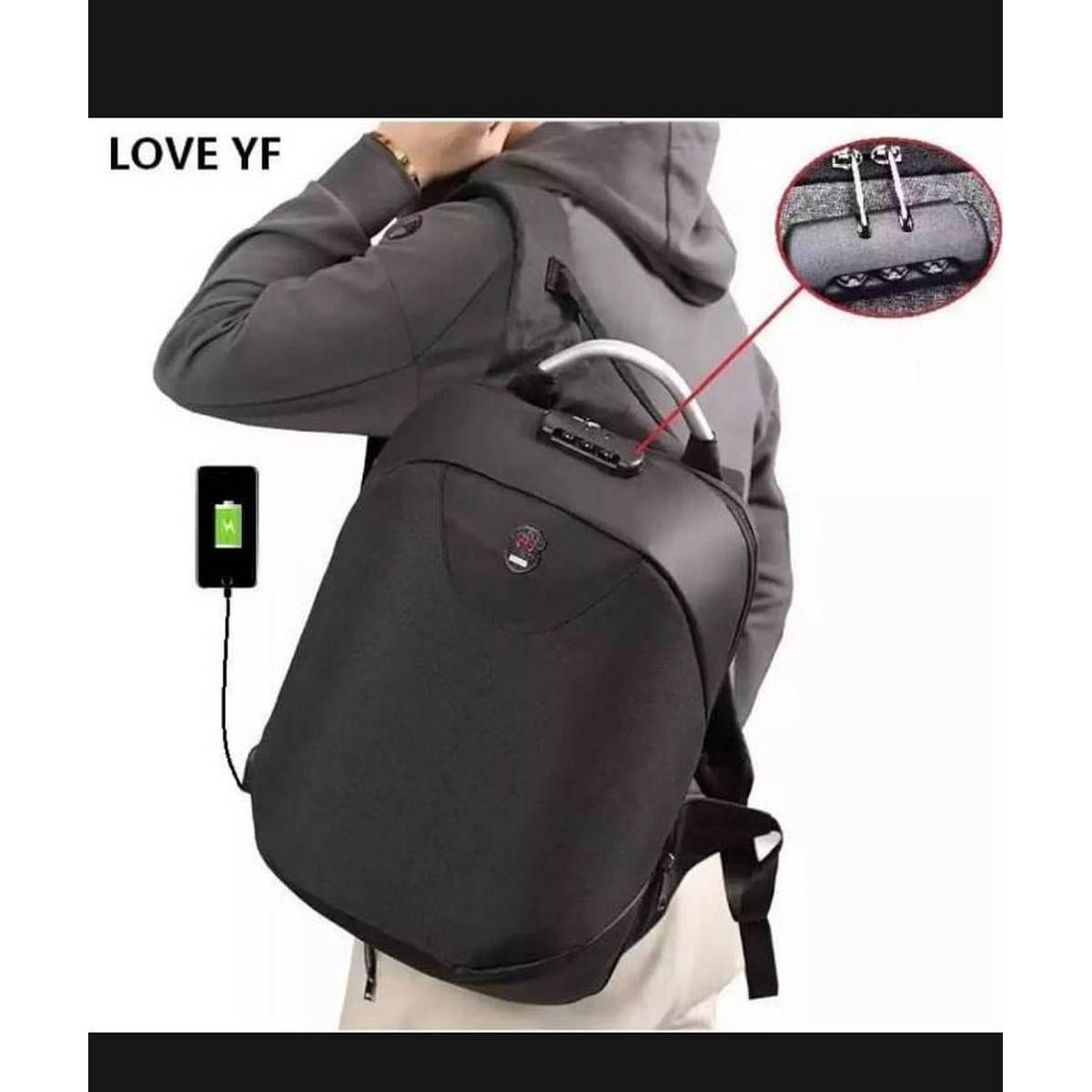 backpack lock mesh