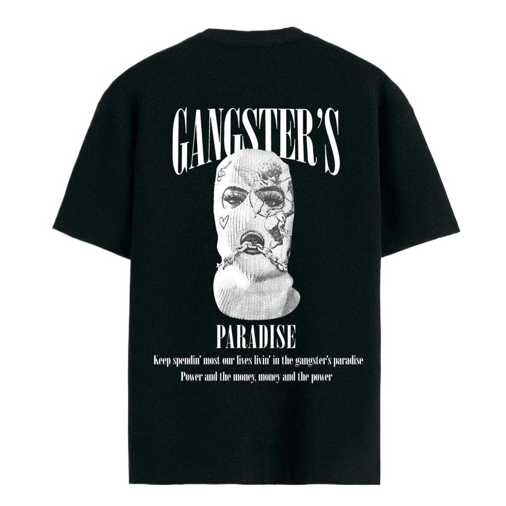 High Quality GANGSTER PARADISE Printed T Shirt For Men