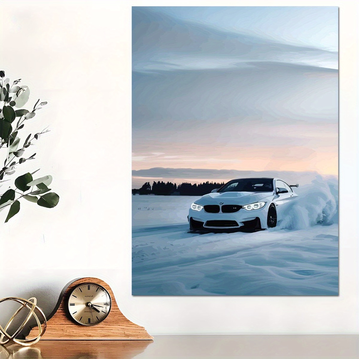 1Pc Bmw Car Photo Frame 8x12 Inches, Home Decoration, Wall Art.