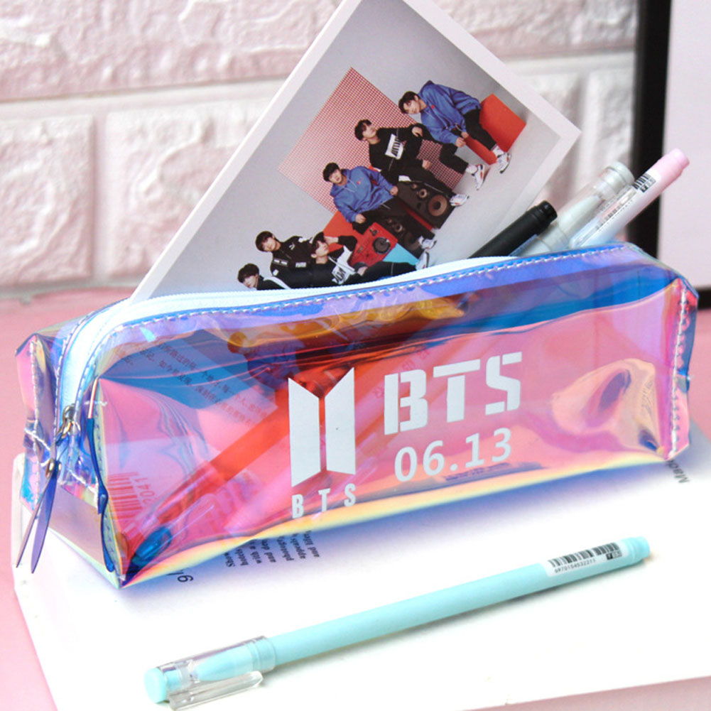 Daraz Bts Pencil Holder Pvc Bulletproof Youth Group Stationery Box