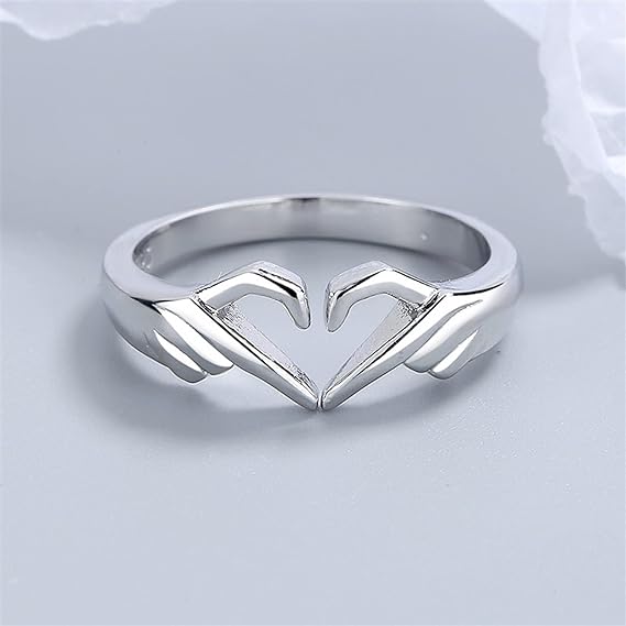 Loving Couple Hug Rings - Adjustable Retro Hug Style Rings for Men and Women