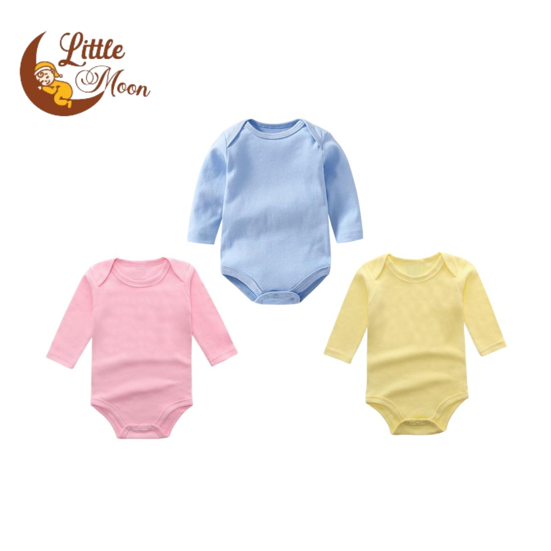 Pack of 3 Newborn Baby Bodysuits Romper in Cotton Stuff for Newborn Baby (Unisex) Available 0 to 12 Months