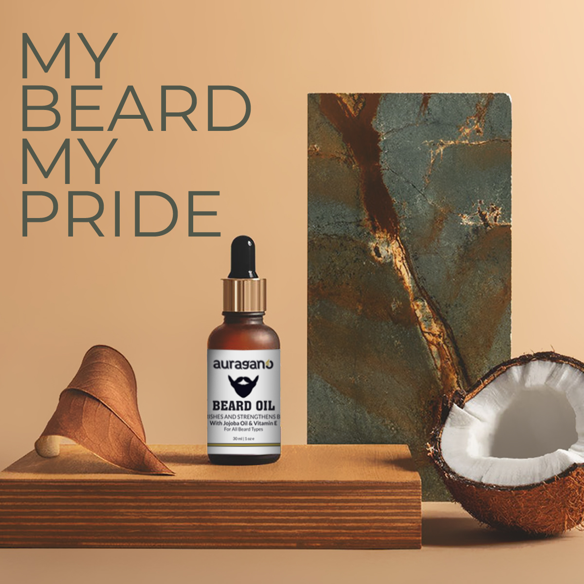 Beard oil - Beard Oil For Men - Beard Gel - Beard Shiner - Beard And Mustaches oil - Organic Beard Oil 30ml By Auragano