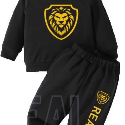 RealBoss- New Full Sleeve Tracksuit For Kids(T-Shirt + Trouser)