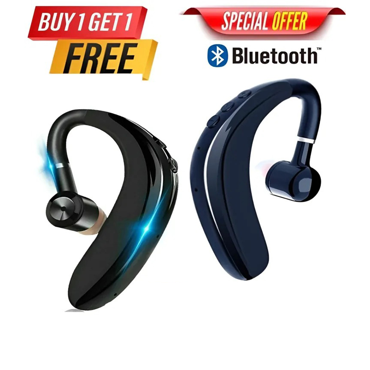 Original S109 Earphones, 3.5mm Plug, Lightweight Headphones for All Mobiles, Buy 1 Get 1 Free, 1.1m Cord, White price in Pakistan