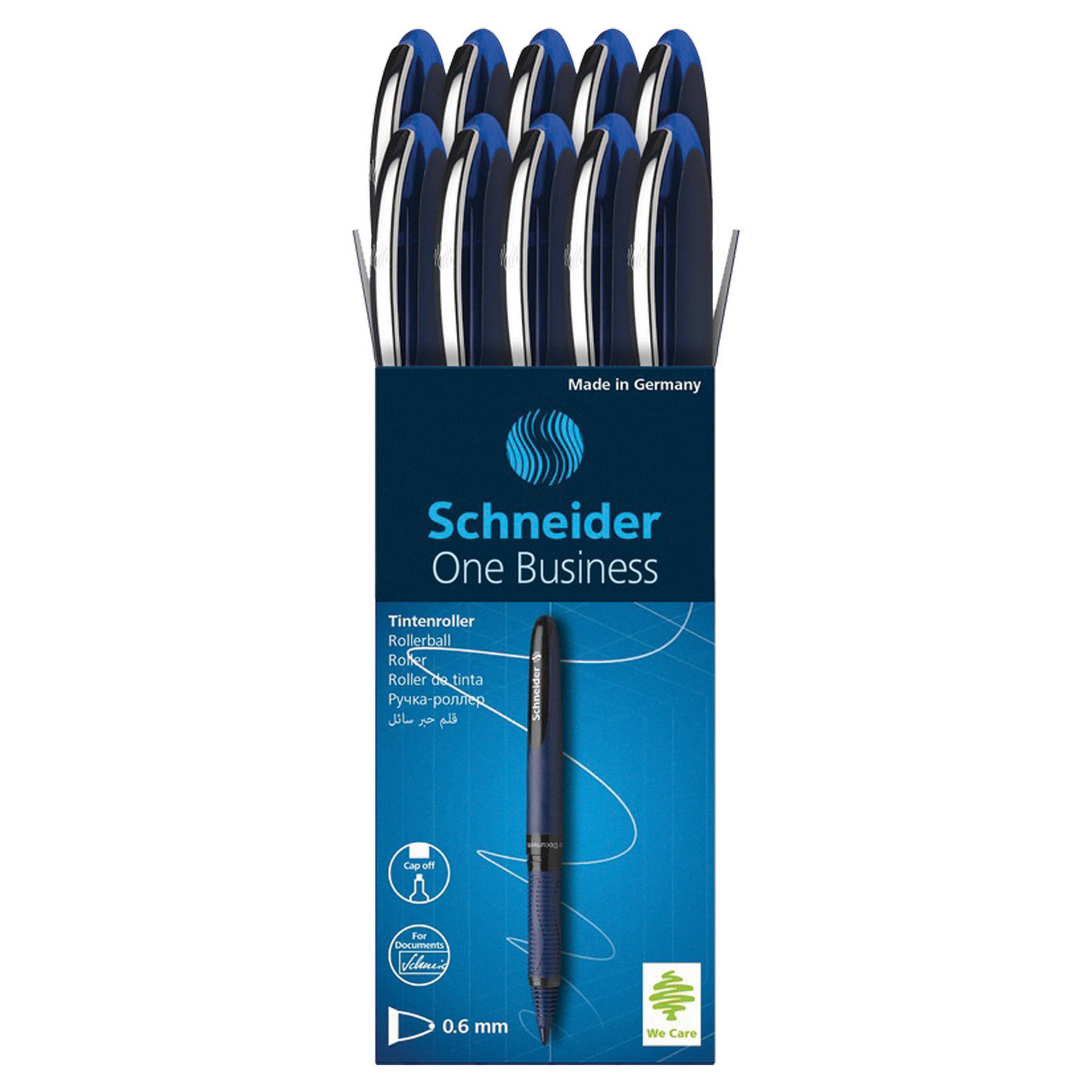 Schneider One Business 0.6mm Rollerball Pen (10 Pens Pack) Rollerball ...