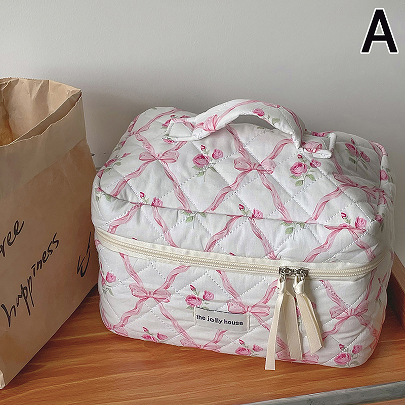 Bows and Roses Makeup Bag