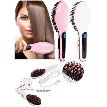 fast hair straightener brush hqt 906