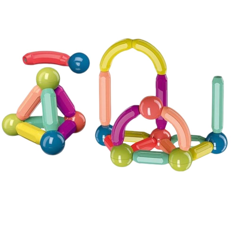 Magnetic Toys for Kids Blocks – Colorful Magnetic Blocks & Building Toys for Toddlers | Educational STEM Magnetic Toys Set
