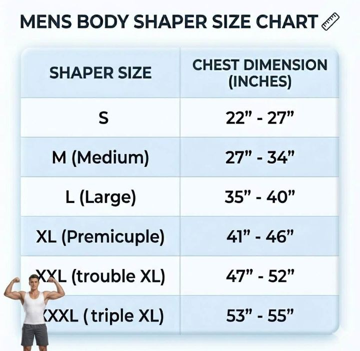 Slim Lift Men Body Shaper Compression Vest | Slimming Tummy Control Shirt | Men's Chest & Waist Shaper | Comfortable Body Shaping Tank Top for Weight Loss & Fitness