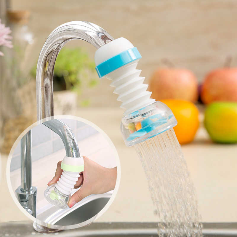 New Fan Faucet 360 Adjustable Flexible Kitchen Faucet Tap Water Outlet Shower Head Water Filter Sprink