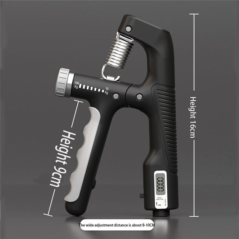 10100Kg Adjustable Electronic Hand Grip Power Exercise GripperGreen